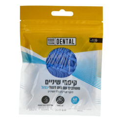 GOOD PHARM - קיסמי שיניים משולבים עם חוט דנטלי כפול 40 יח'