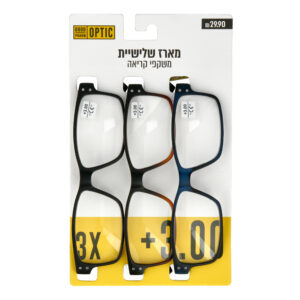מארז שלישית משקפי קריאה גוד 4.00